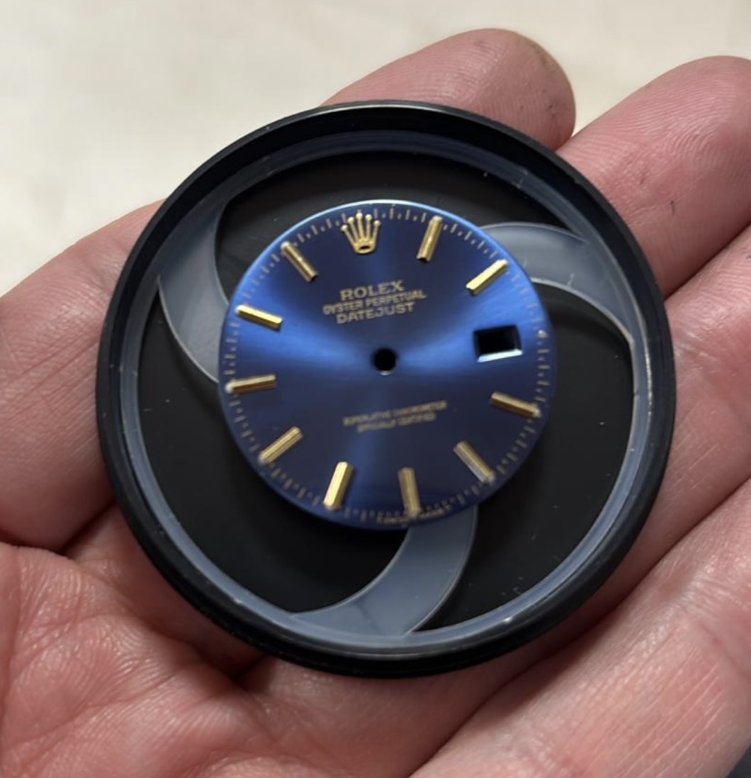 Rolex Oysterdate Precision wijzerplaat restauratie door EM Watch Service Houten