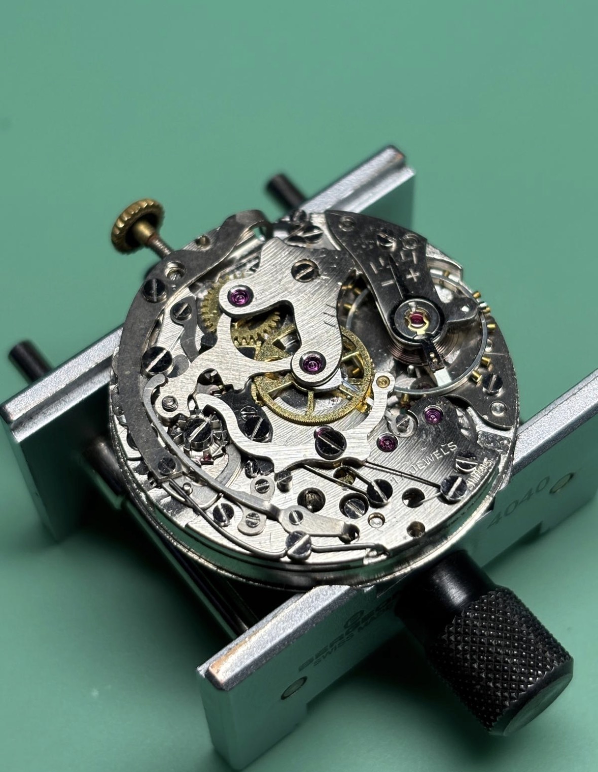 Dreffa Geneve Chronographe Suisse kast en details