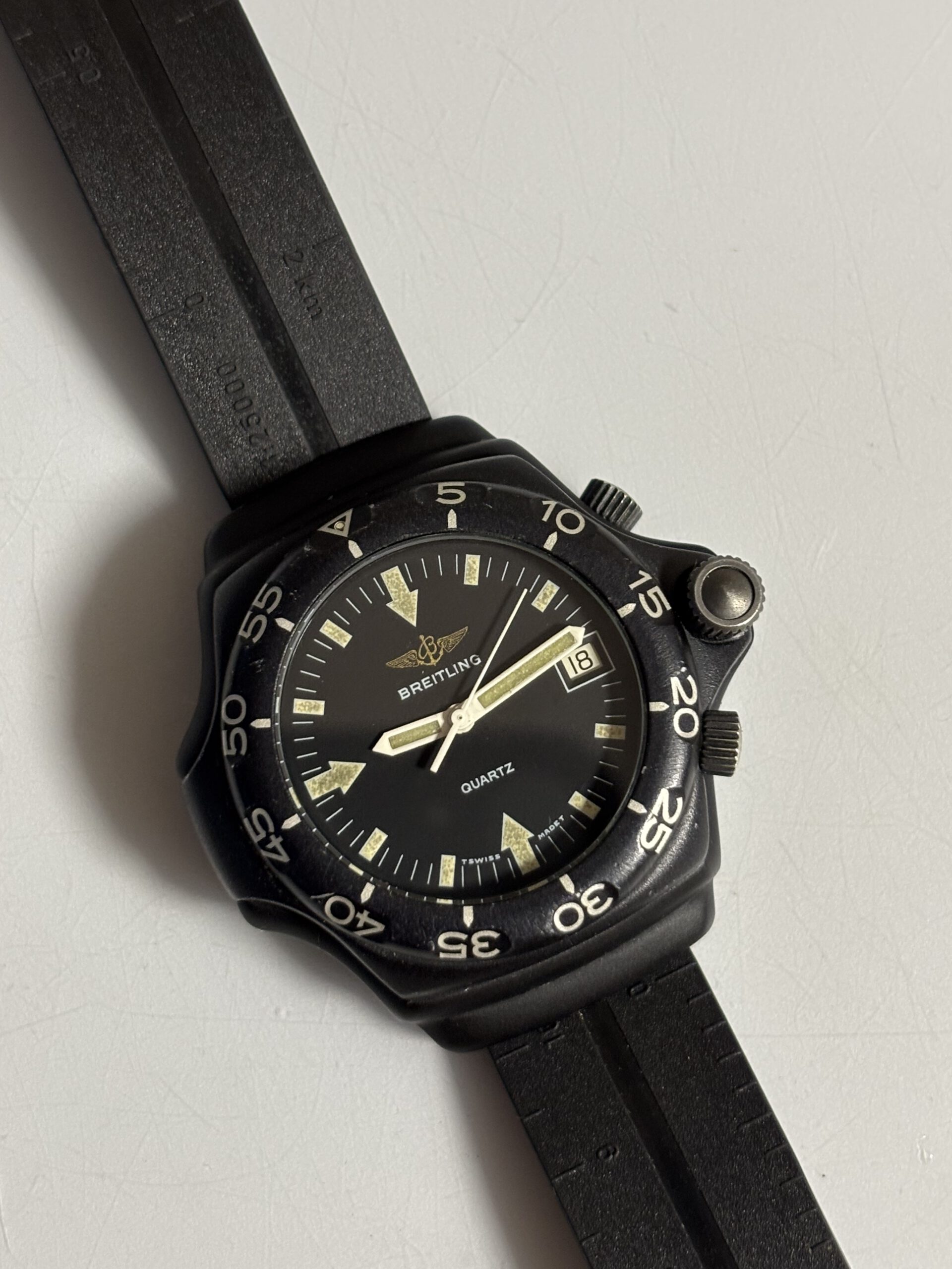 Breitling Compass horloge na glas vervangen en kompas revisie