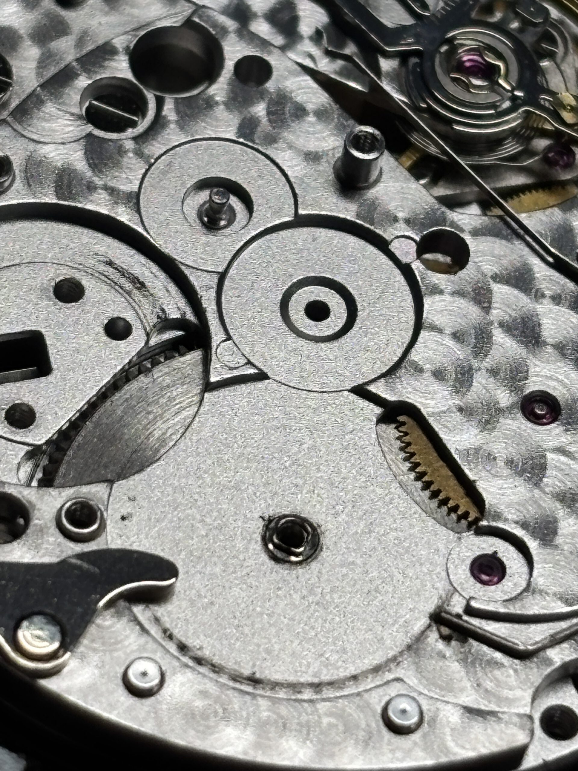 Valjoux 7750 chronograafuurwerk detail voor revisie – EM Watch Service