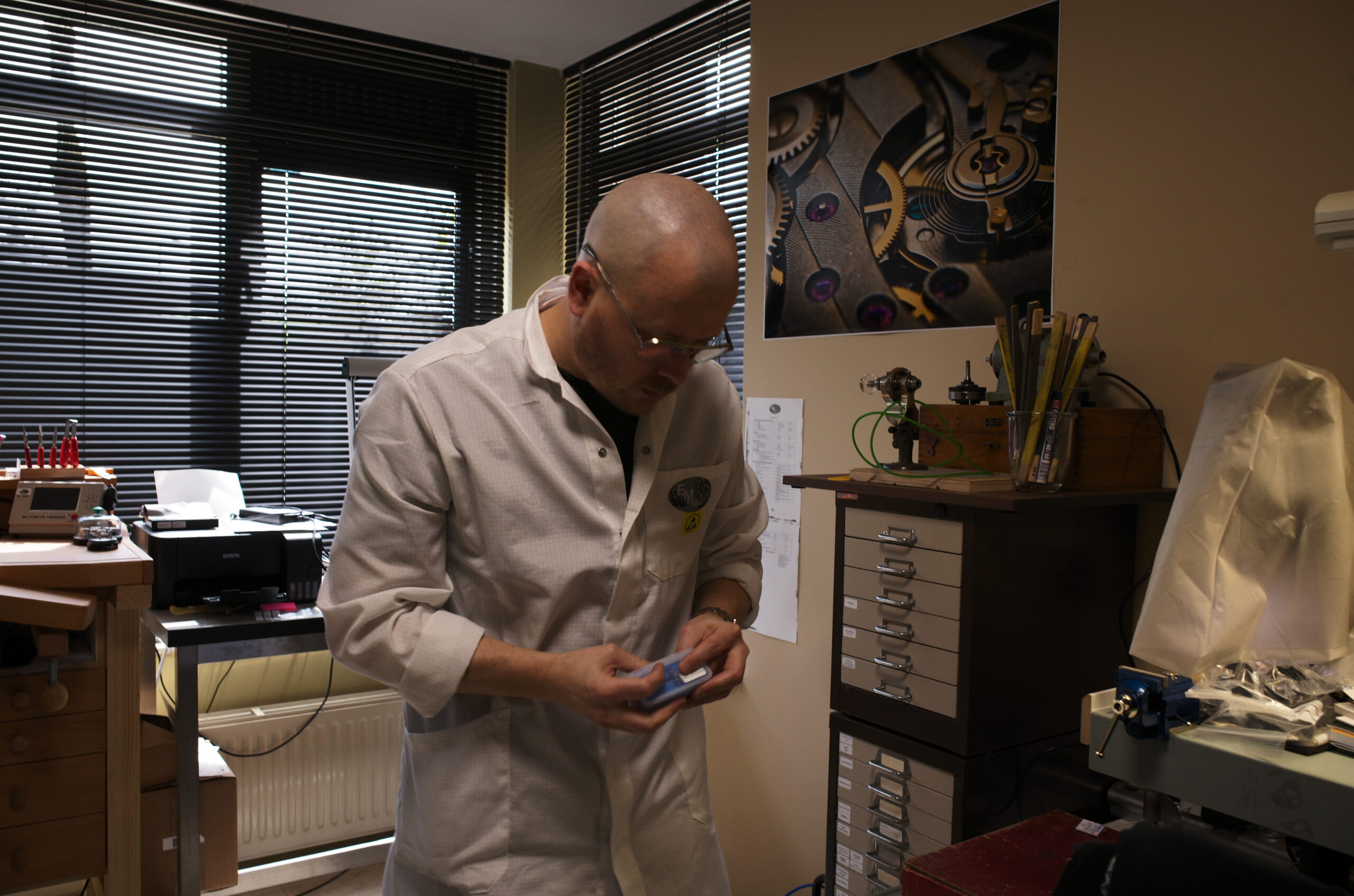 Edwin Meessen gecertificeerd uurwerkhersteller EM Watch Service Houten